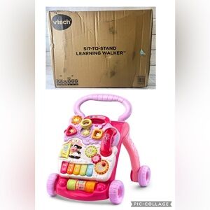 Sit-to-Stand Learning Walker - Pink